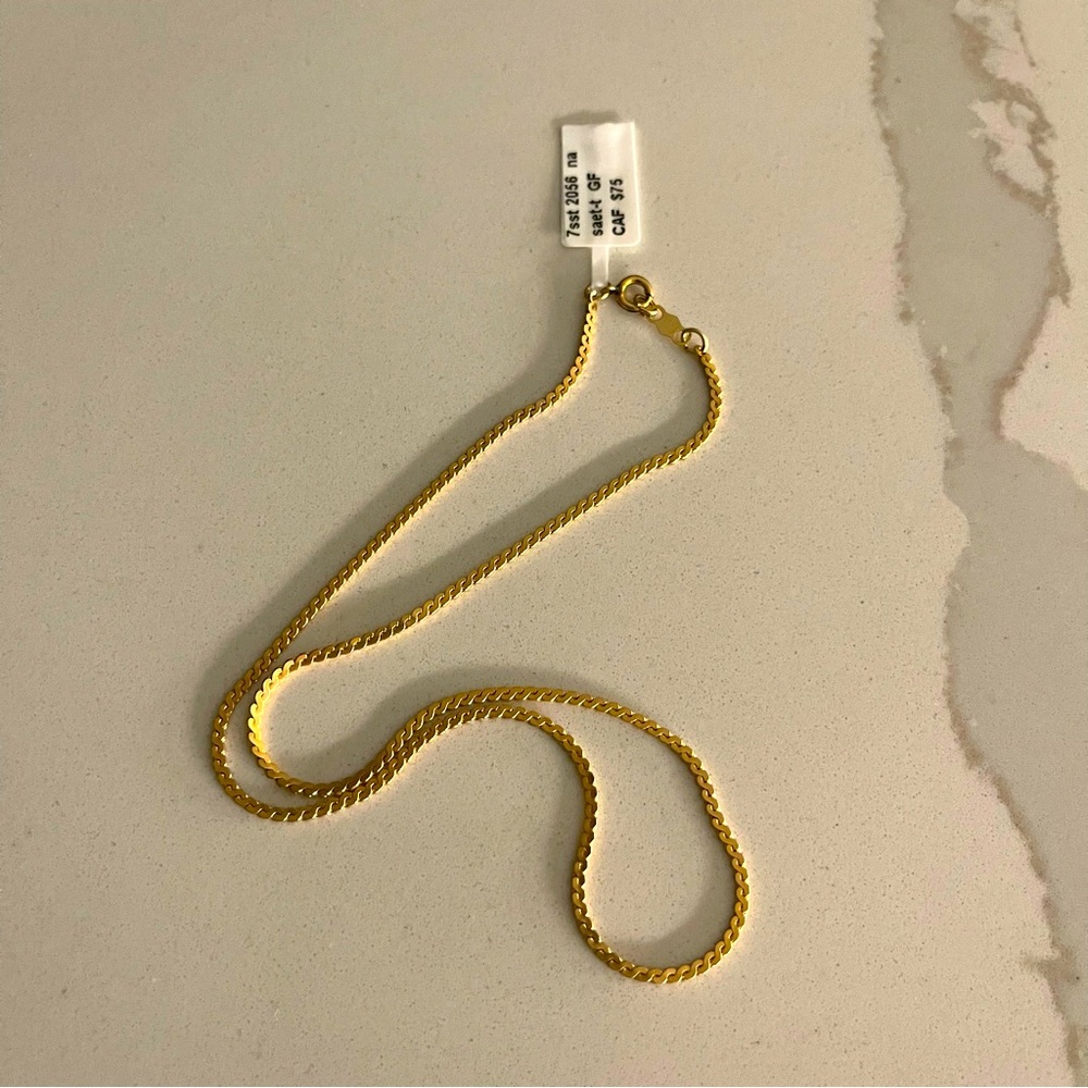 Elegant Goldfilled 1/20th Gold Filled 15” Chain Necklace